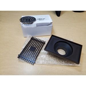 Rectangle Brass Floor Drain 3.5" x 5.5" Oil Rubbed Bronze A266-ORB NOS with Box